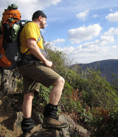 Hiker on Appalachian Trail