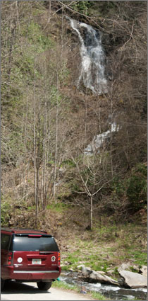 high falls on Wayah Road